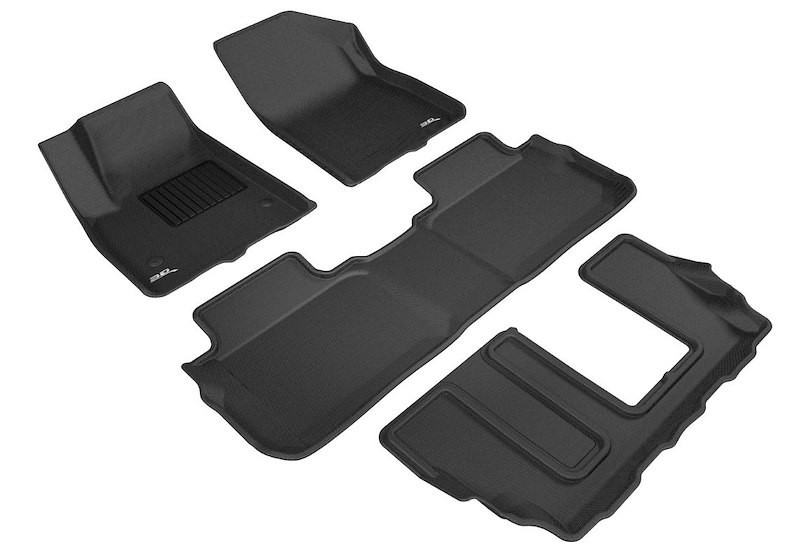 3D Mats L1GM02101509 MAXpider Black Custom Floor Liners For 2017-2023 GMC Acadia