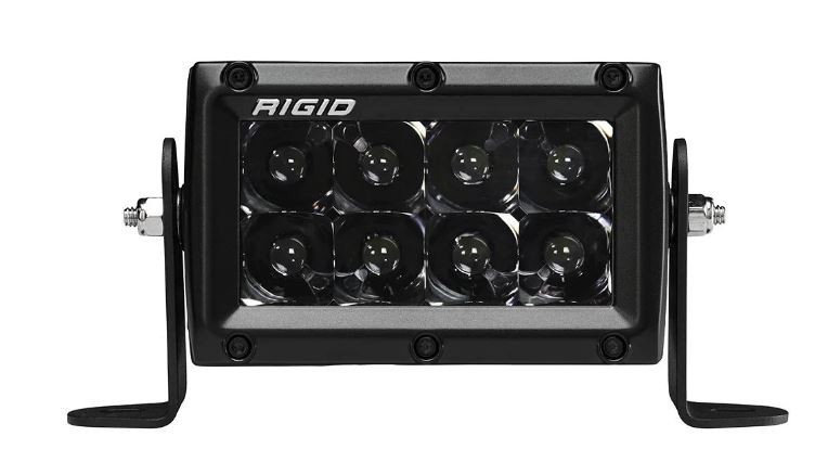 Rigid Lighting 104213BLK Driving Fog Light; E-Series Midnight Edition; LED Bulbs