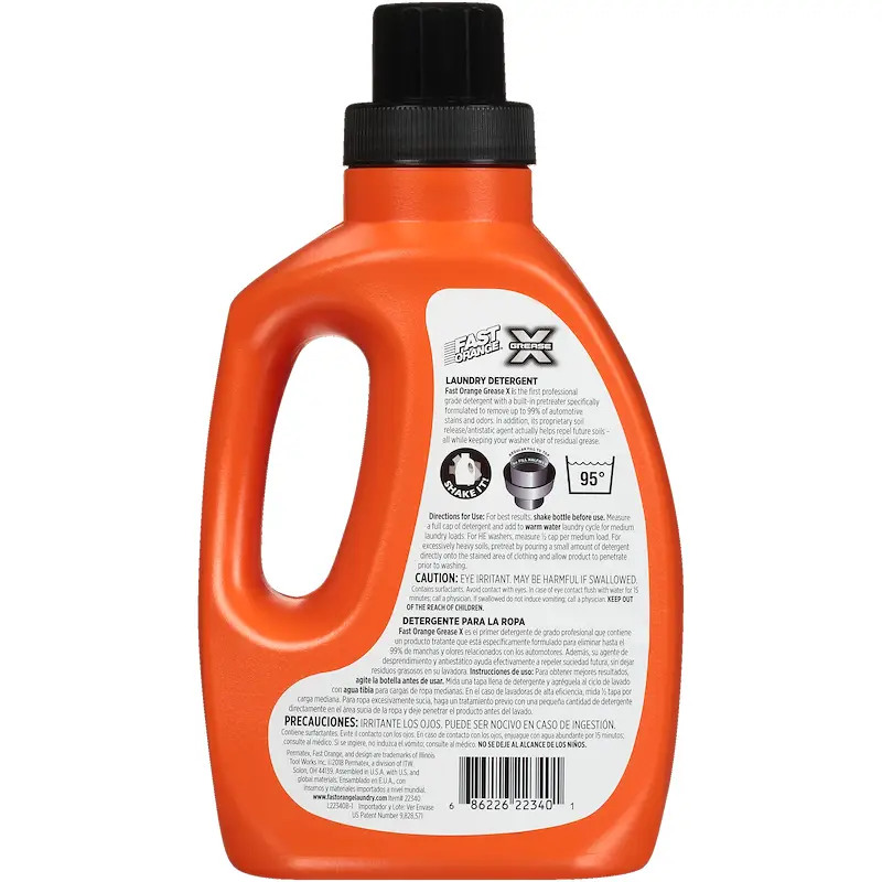 Permatex 22340 Laundry Detergent Fast Orange Grease X Remove Automotive Stains - Image 2