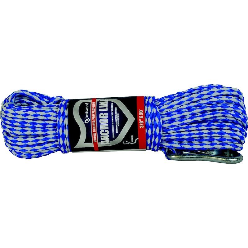 Attwood Marine 11725-2 Anchor Rode; Hollow Braided; 50 Foot Length x 3/8 Inch - Image 3