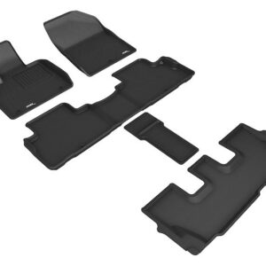 3D Mats L1HY10101509 Floor Liners MAXpider Black For 2020-2025 Hyundai Palisade