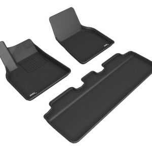 3D Mats L1TL02701509 Floor Liners Black Kagu MAXpider For 2021-2024 Tesla Y