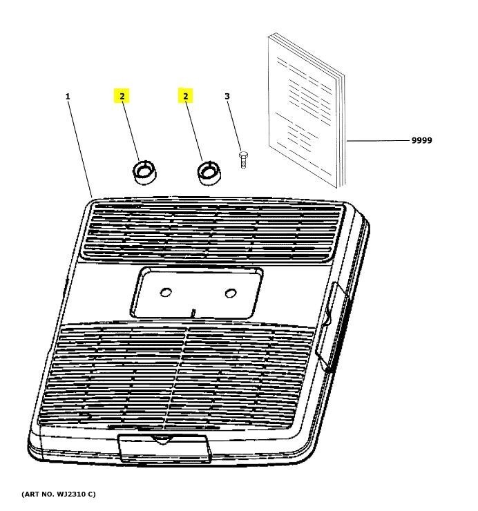 GE Appliances WJ12X25402 Air Conditioner Ceiling Assembly Control Knob RARMN1A - Image 4