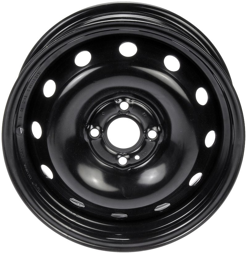 DORMAN 939-100 Steel Wheel 15x6 Black 4 x 3.94" Lug Pattern TPMS Compatible
