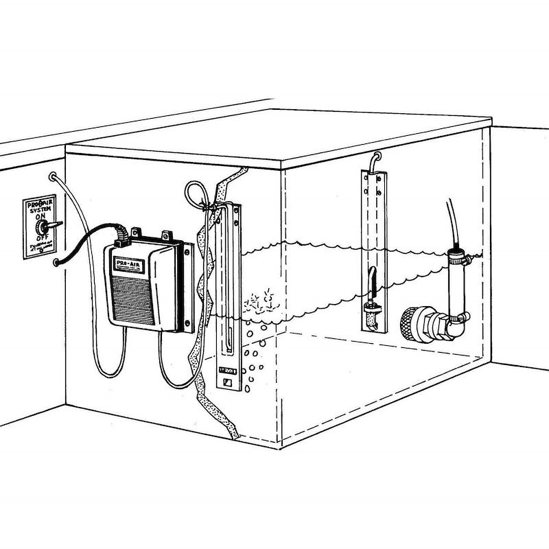 T-H Marine PAS-1-DP Livewell Aerator System Pro-Air Provides Air For Livewells - Image 4