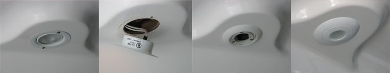 Lumitec 101073 Boat Deck Light Mount Used To Adapt 2" Diameter Orbit Halo Lights - Image 2