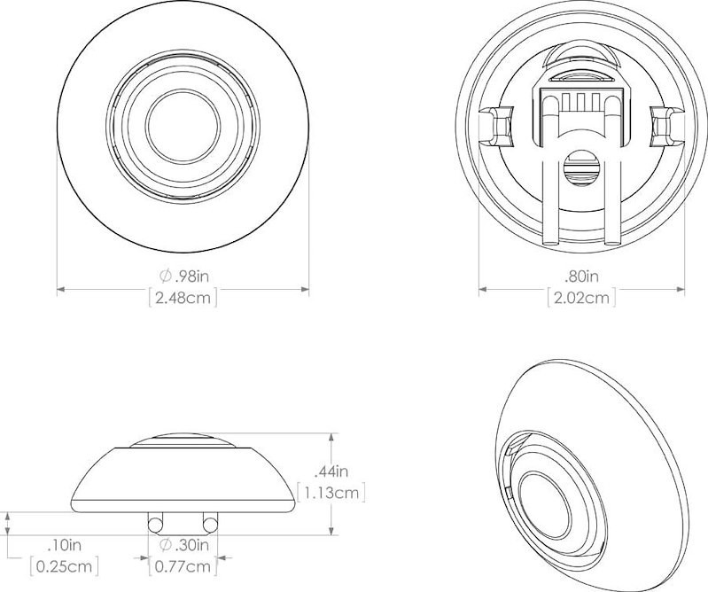 Lumitec 101050 Courtesy Light Exuma Blue LED Clear Lens 10 To 16 Volts 0.55 Watt - Image 4