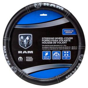 Plasticolor 006697R25 Steering Wheel Cover fits 14.5 To 15.5" Wheels Dodge Logo