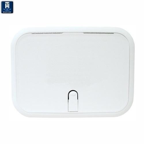 T-H Marine HDS-0714-2-DP Boat Hatch Designer Series 14"L x 7"W Polar White