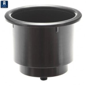 T-H Marine LCH-1-DP Marine Cup Holder Mounts On Sides Of Boat Black 3.77 Inch D