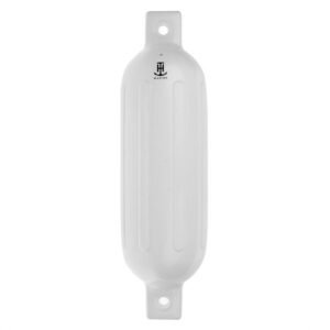 T-H Marine BE-GE-52178-DP Boat Fender White Inflatable Cylinder Shape 5-1/2" D