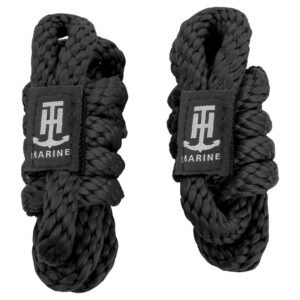 T-H Marine BE-CO-52482-DP Boat Fender Line Solid Braided Black 3/8" D 5' L Set