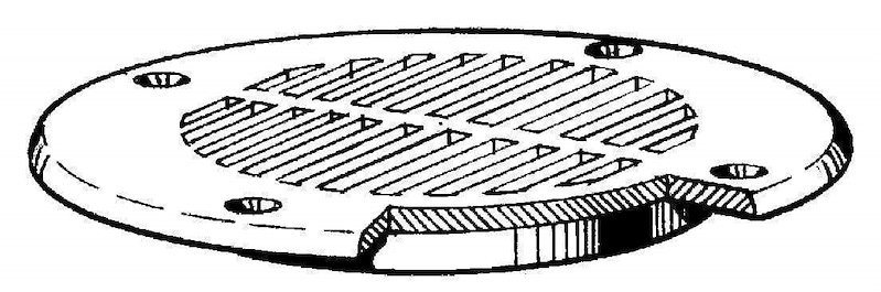 T-H Marine FD-4-DP Boat Deck Drain Cover Fits 4 Inch Drain Hole Round 5-5/8" D - Image 4