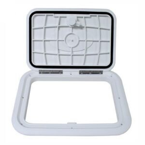 T-H Marine HDS-1115-2-DP Boat Hatch Designer Series 15" L x 11" W Polar White