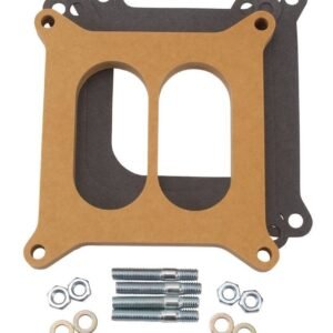 EDELBROCK EDE8725 Carburetor Spacer 0.5 in Thick Divided Wall Gaskets Hardware