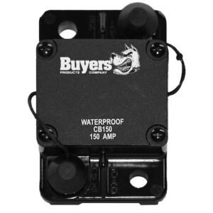 Buyers Products CB150 Circuit Breaker 150 Amp Waterproof Black 42 Volt Max