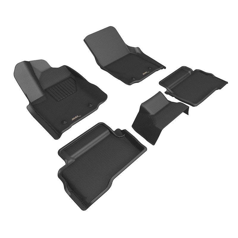 3D Mats L1TY31501509 Floor Liner KAGU Black For 2024-2026 Toyota Tacoma Hybrid