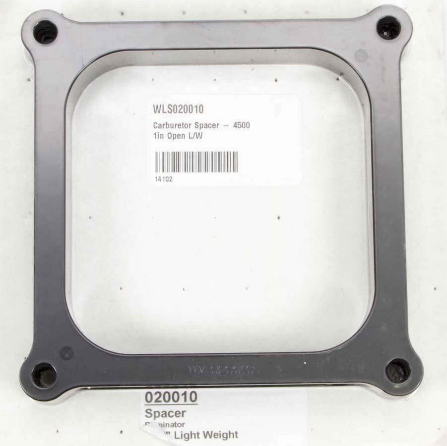 Wilson Manifolds 020010 Carburetor Spacer 1 in Thick Open Dominator Flange