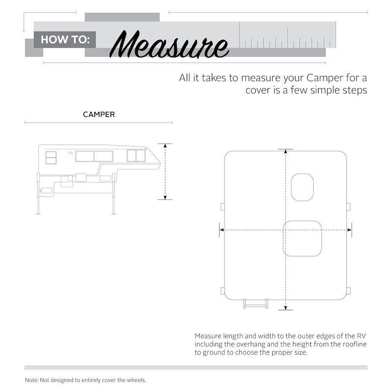 Classic Accessories 80-258-141001-00 RV Cover For Pickup Campers 8 To 10 Feet - Image 12
