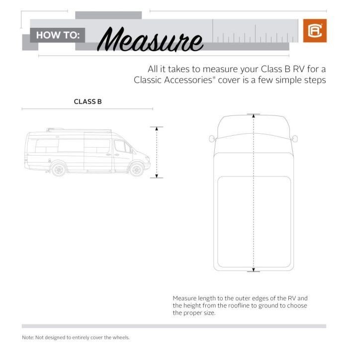 Classic Accessories 80-394-163101-RT RV Cover For Class B RV Fits 23' To 25" - Image 9