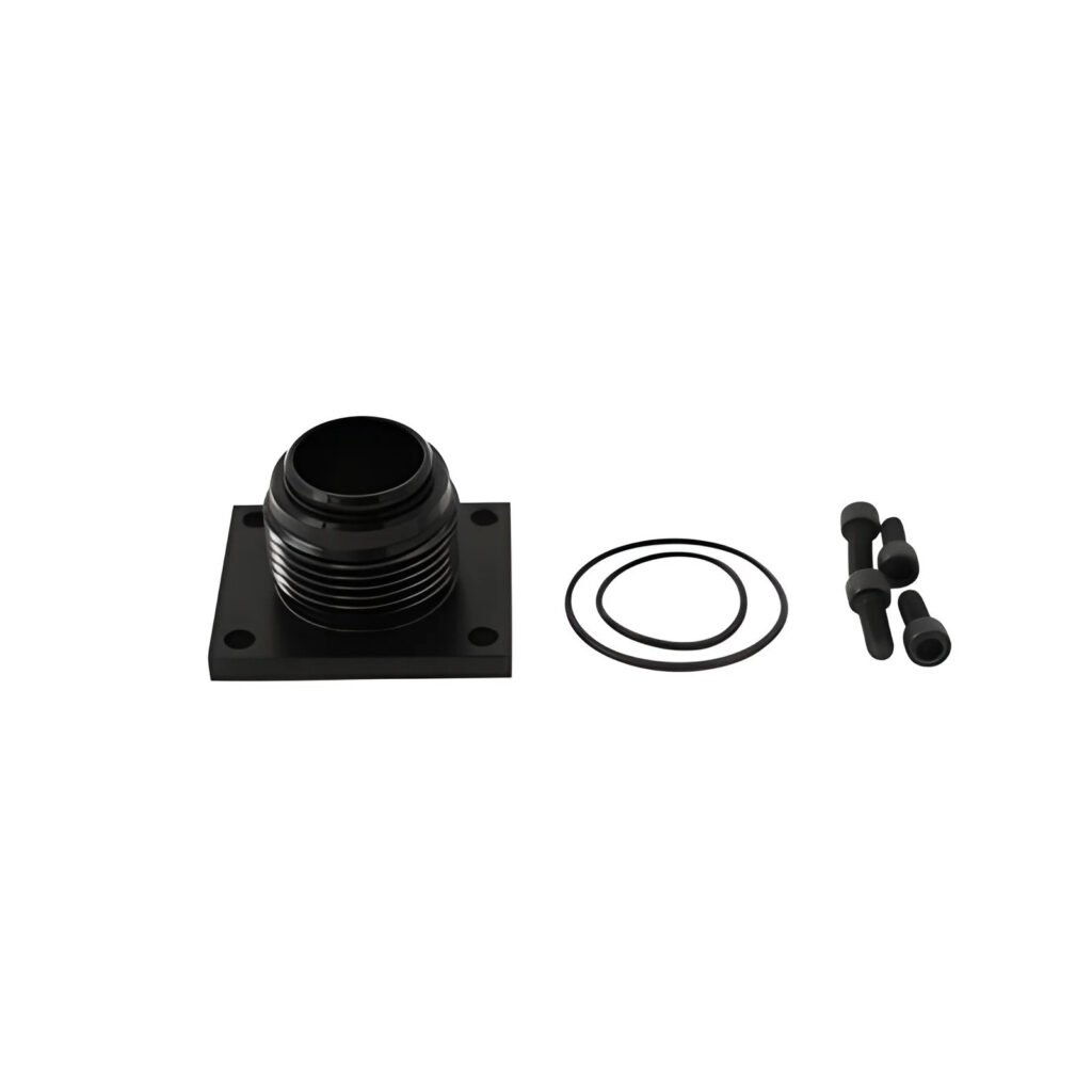 WATERMAN RACING COMP WRC-29017 Fuel Pump Adapter Lil Bertha 20 AN Aluminum Black