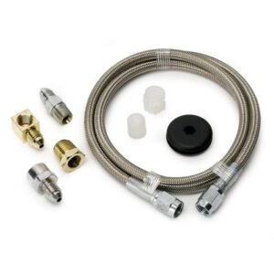 AUTOMETER #3 STAINLESS GAUGE LINE KIT 3' Braided Stainless 3000 psi 3 ft 1 3234