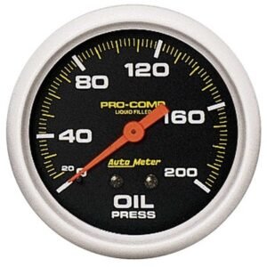 AUTOMETER 0-200 OIL PRESSURE GAUGE Pro-Comp 2 PSI 2-5/8 in 66.7 mm 0 PSI 3 5422