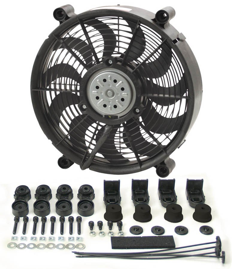 Derale Electric Cooling Fan HO RAD 12 in Fan Push/Pull 1450 CFM 12V 16212