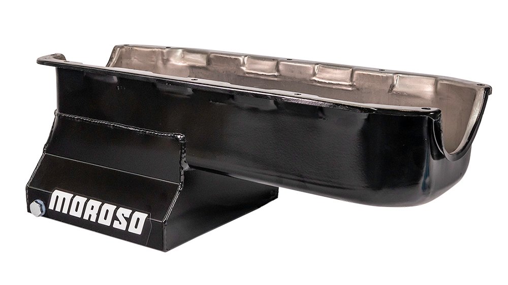 Moroso Engine Oil Pan Street/Strip Rear Sump 7 qt 8.25 in Deep Steel 20196 - Image 2